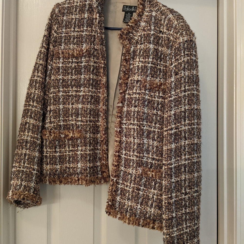 Vintage Rafaela Edge to Edge Tweed Jacket